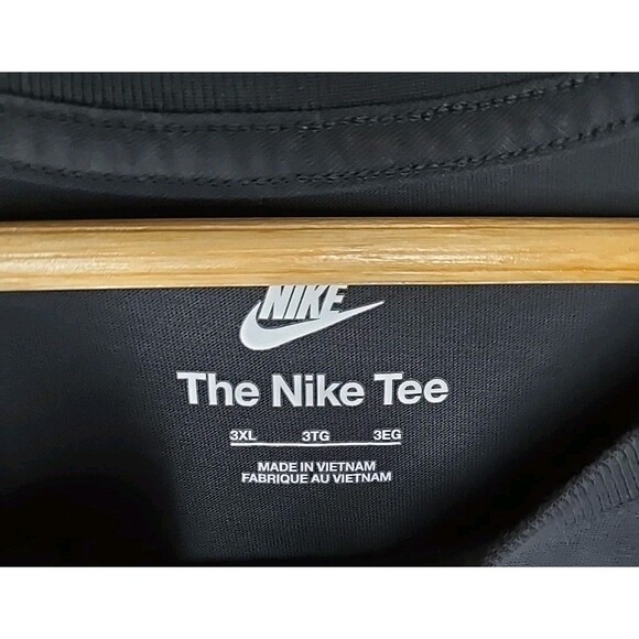 The Nike Tee T-Shirt Swoosh Just Do It, Men's Sz 3XL, Black - Picture 7 of 9